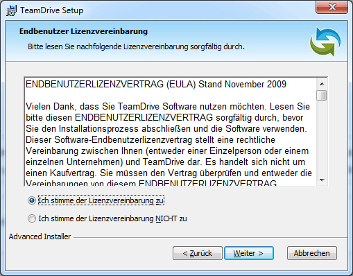 Datei:Installation teamdrive lizenz.png